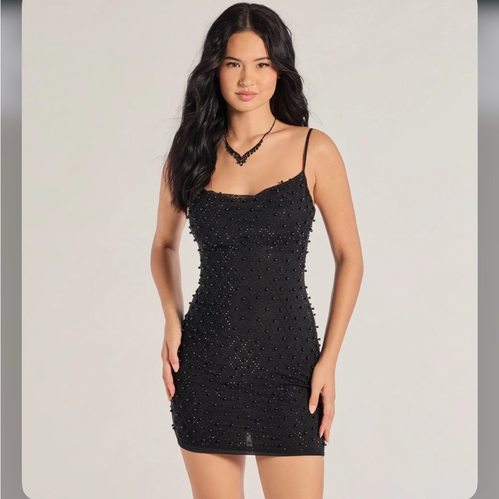 Windsor Black Sequin Bodycon Mini Dress